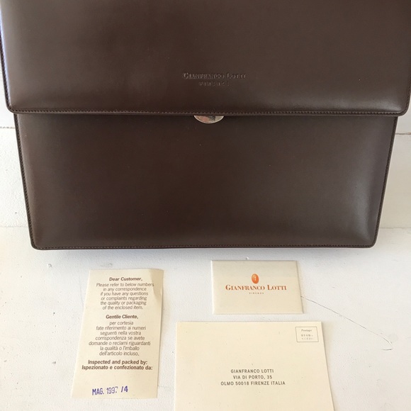 Vintage Gianfranco Lotti mini attaché brown - Picture 3 of 8